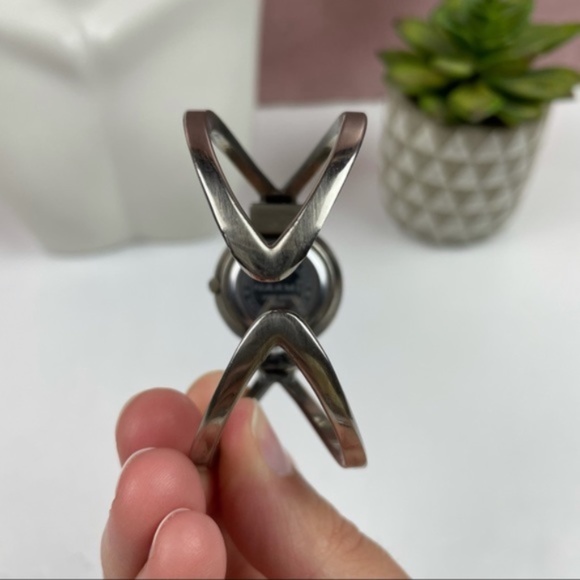 Narmi Silver Stainless Steel Numbers Watch Women - Picture 6 of 7